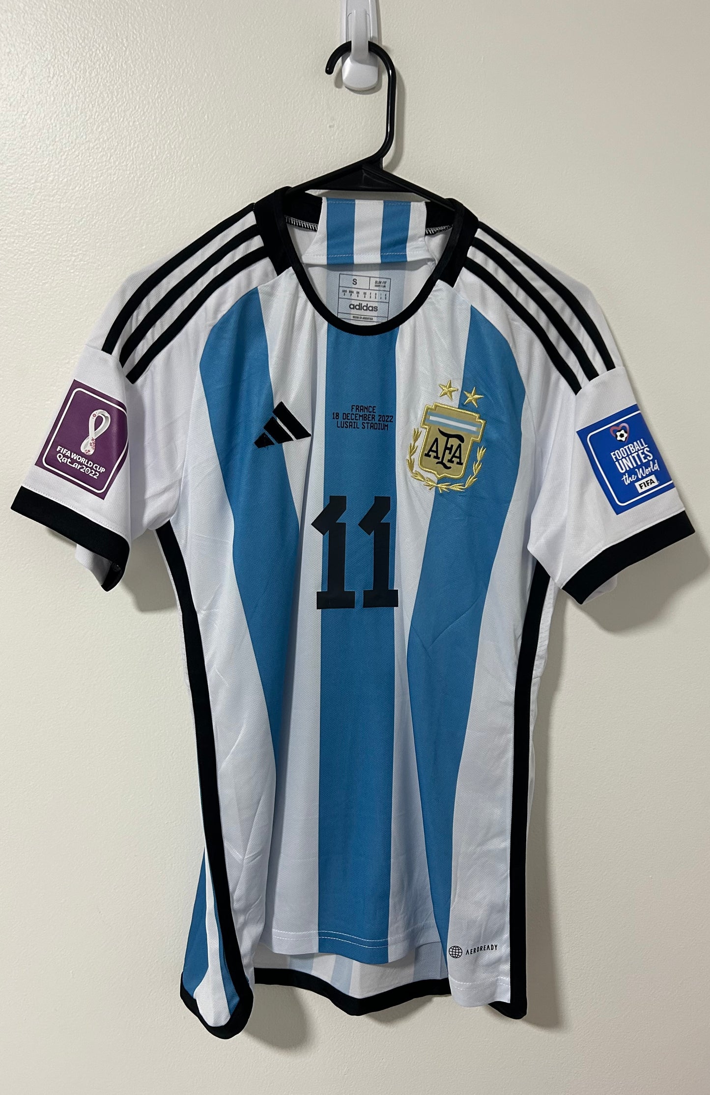 Argentina Home FIFA World Cup Qatar 2022 Di María #11