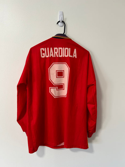 Spain Home FIFA World Cup USA 1994 Guardiola #9