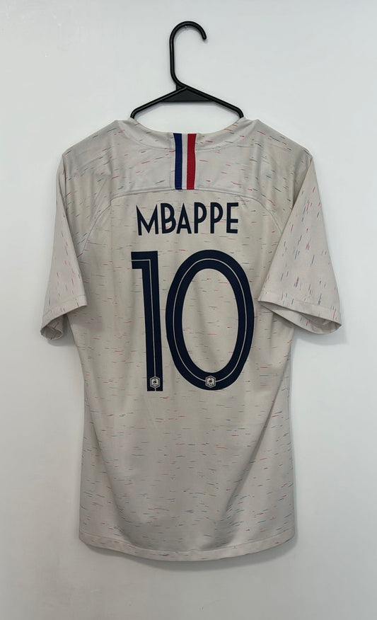 France Away FIFA World Cup Russia 2018 Mbappé #10