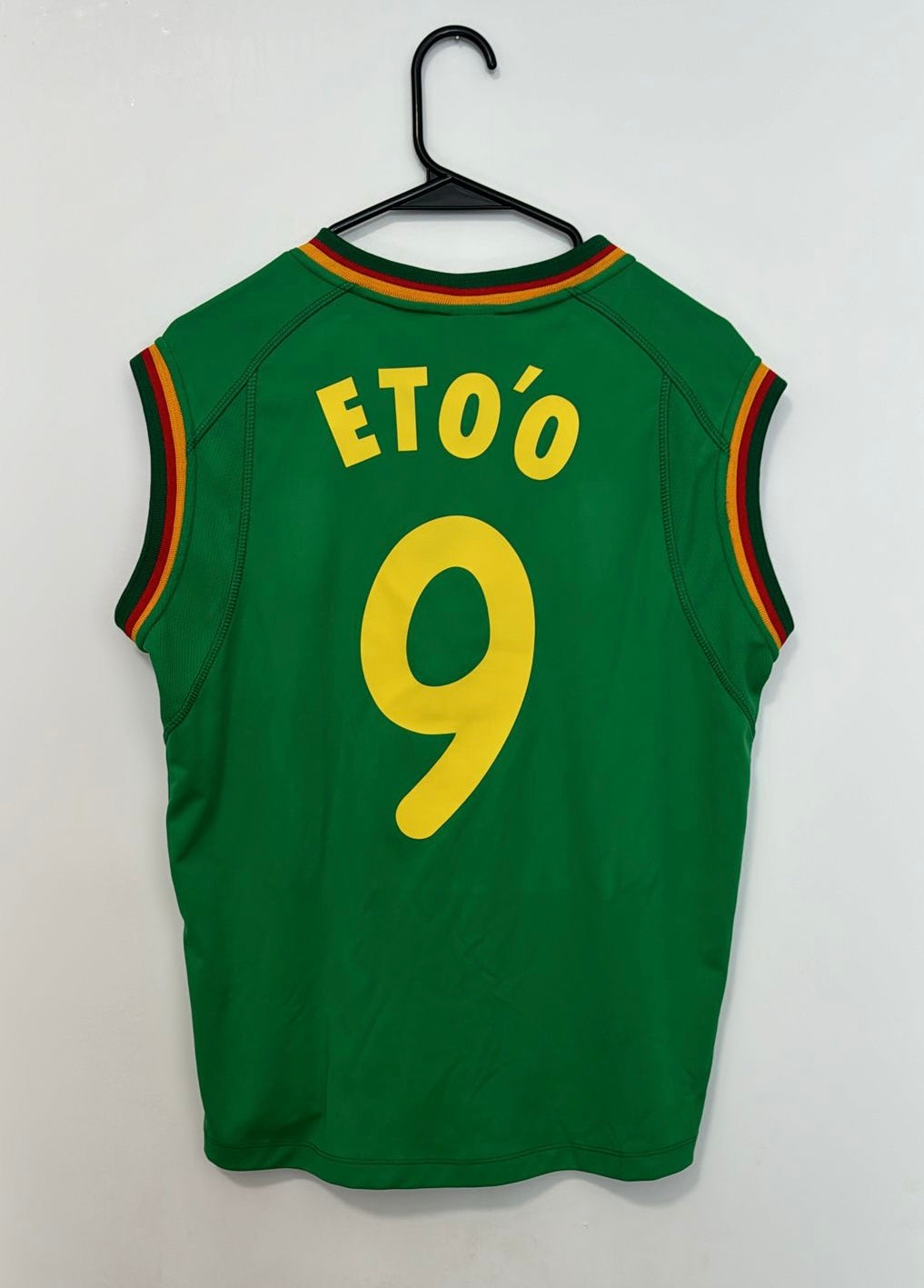 Cameroon Home 2002 Sleeveless Eto’o #9