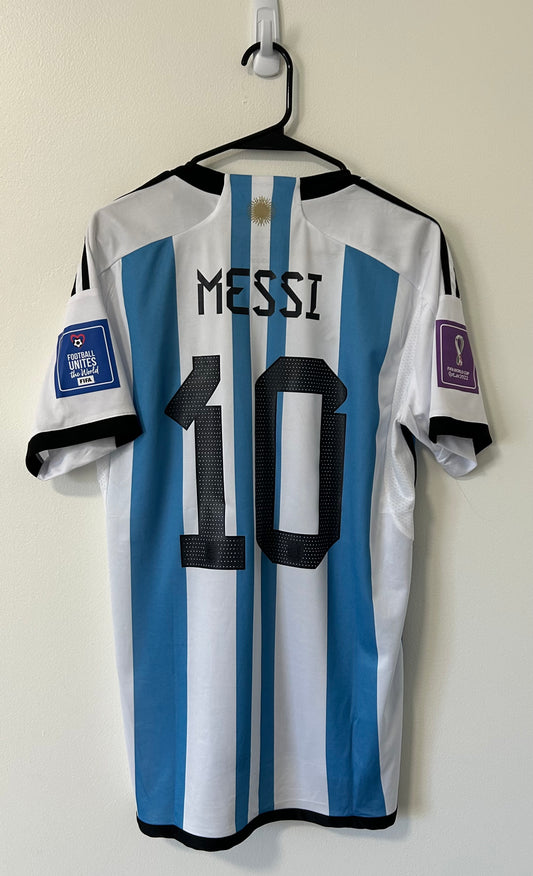 Argentina Home FIFA World Cup Qatar 2022 Messi #10