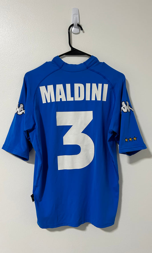 Italy Home 2000/01 Maldini #3