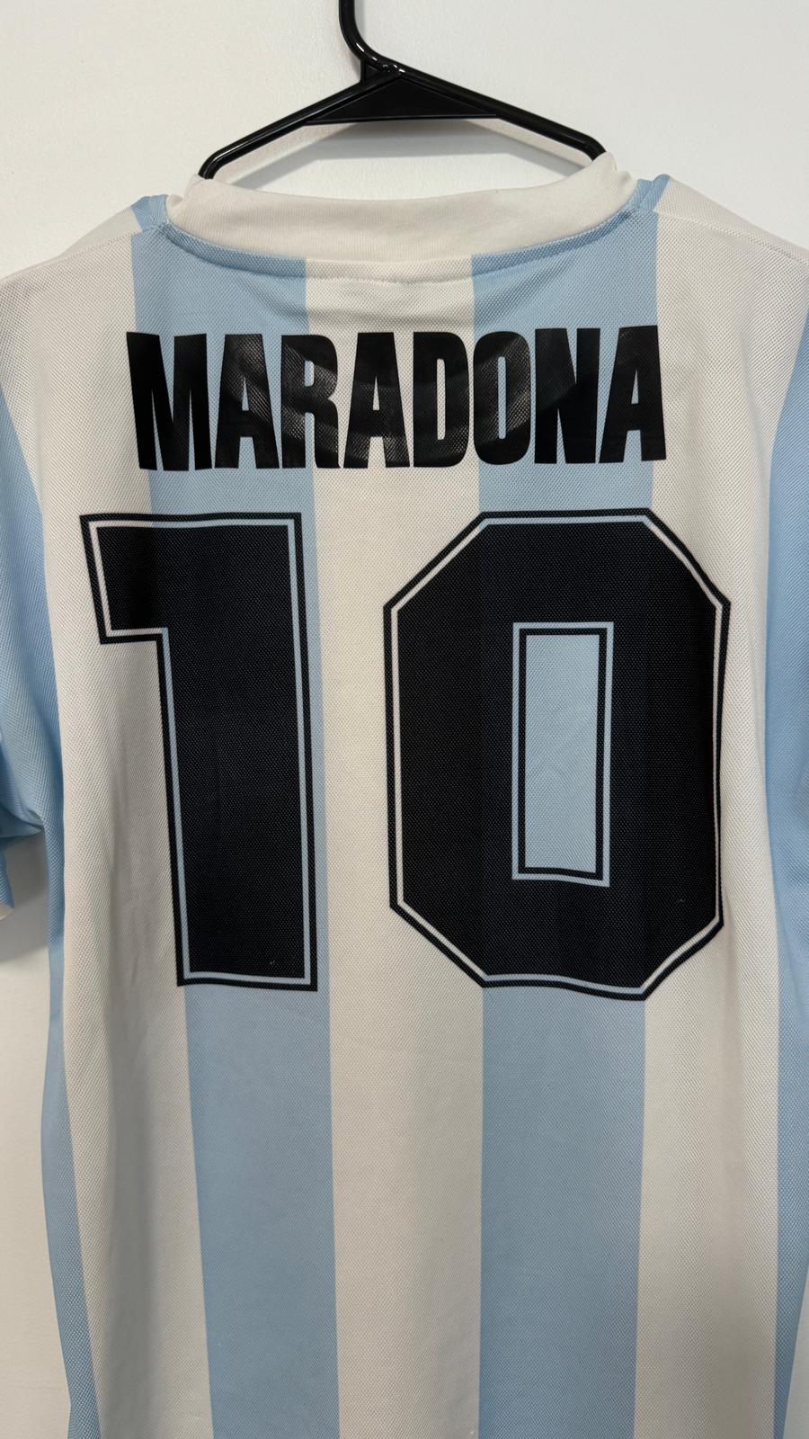 Argentina Home FIFA World Cup Mexico 1986 Maradona #10