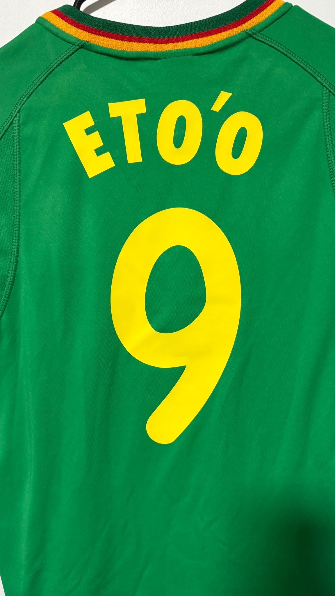 Cameroon Home 2002 Sleeveless Eto’o #9