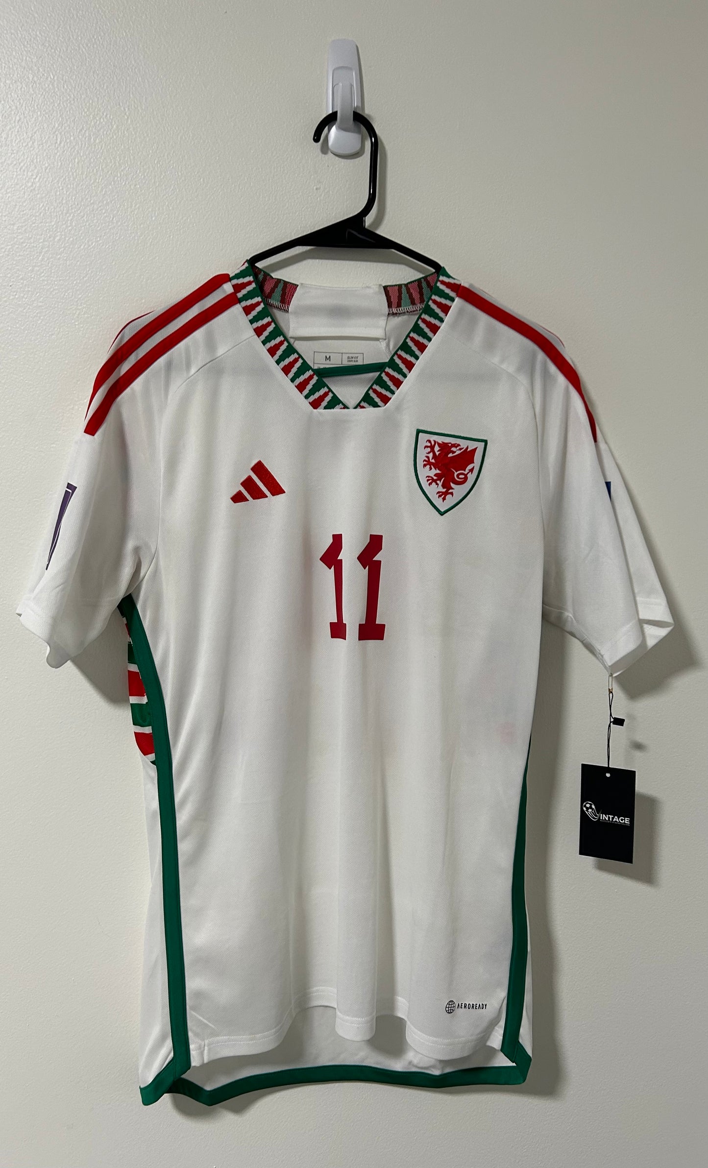 Wales Away FIFA World Cup Qatar 2022 Bale #11