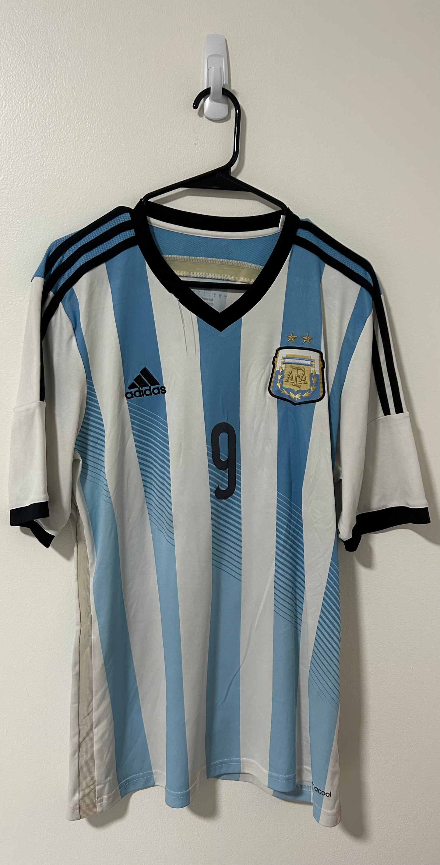 Argentina Home FIFA World Cup Brazil 2014 Higuaín #9