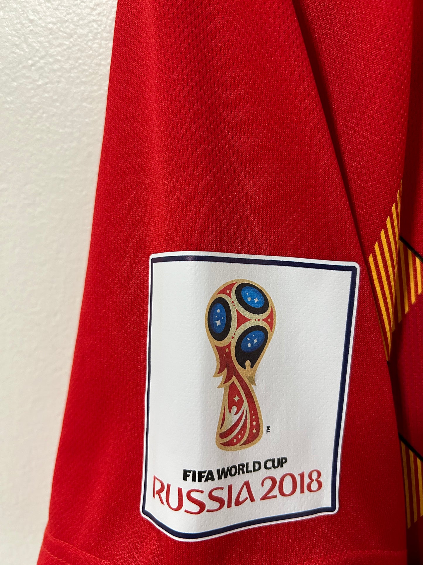 Belgium Home FIFA World Cup Russia 2018 De Bruyne #7