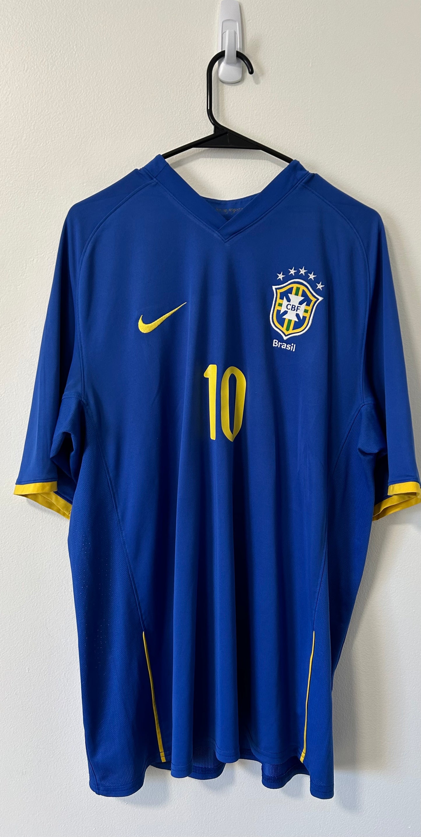 Brazil Away 2008 Ronaldinho #10