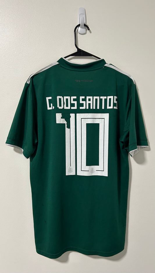 Mexico Home FIFA World Cup Russia 2018 Giovanni Dos Santos #18