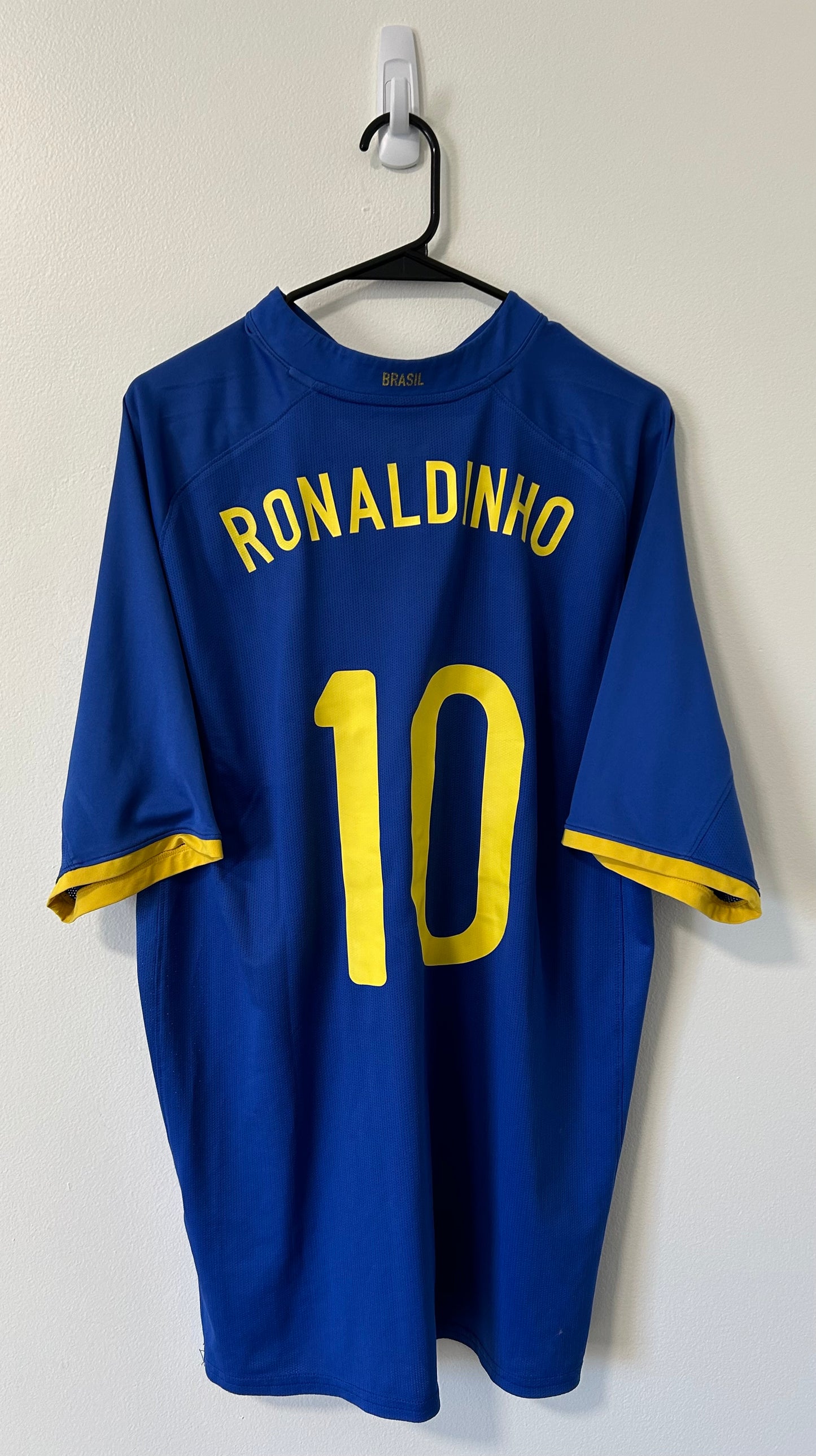 Brazil Away 2008 Ronaldinho #10