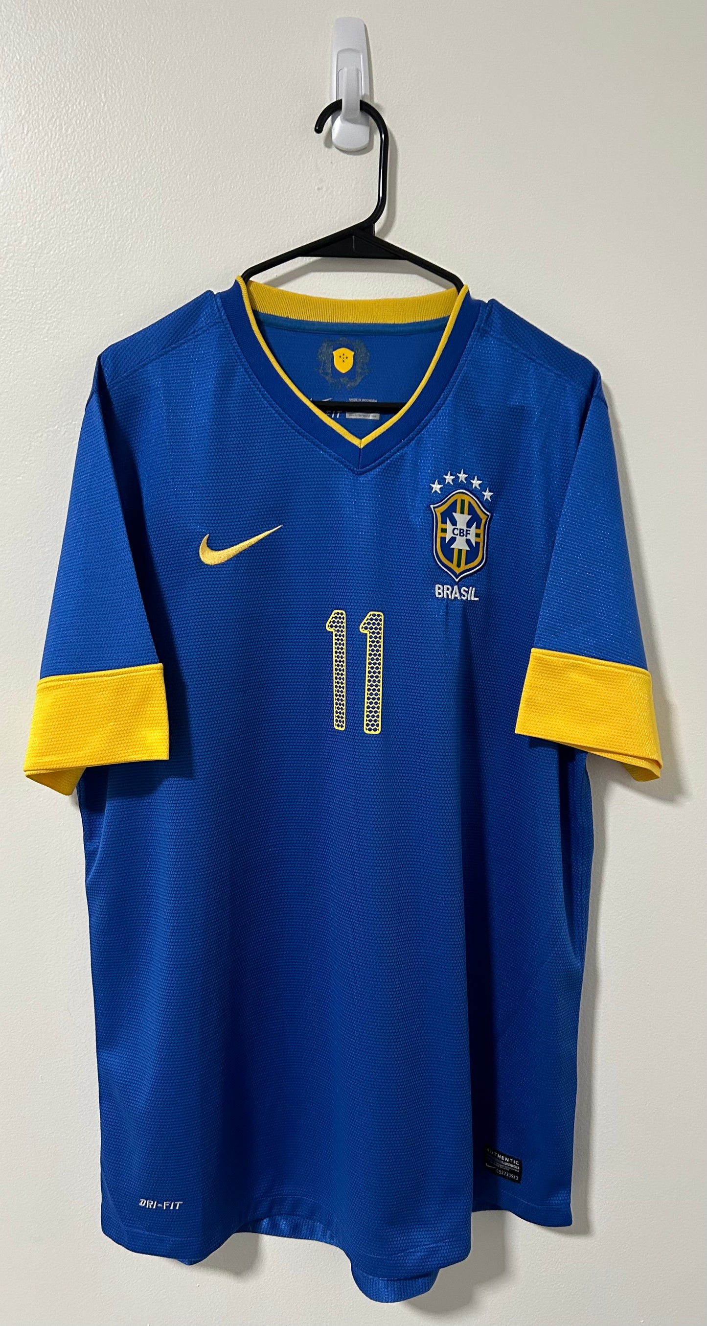 Brazil Away 2012 Neymar Jr. #11