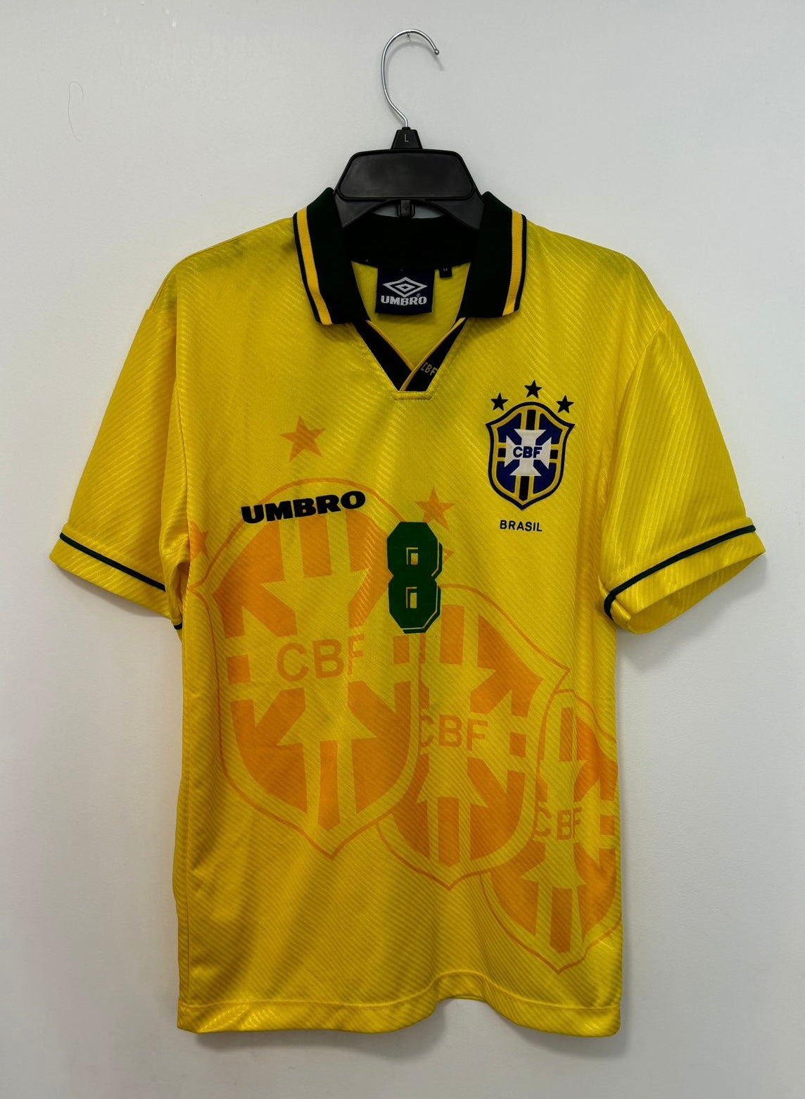 Brazil Home FIFA World Cup USA 1994 Dunga #8