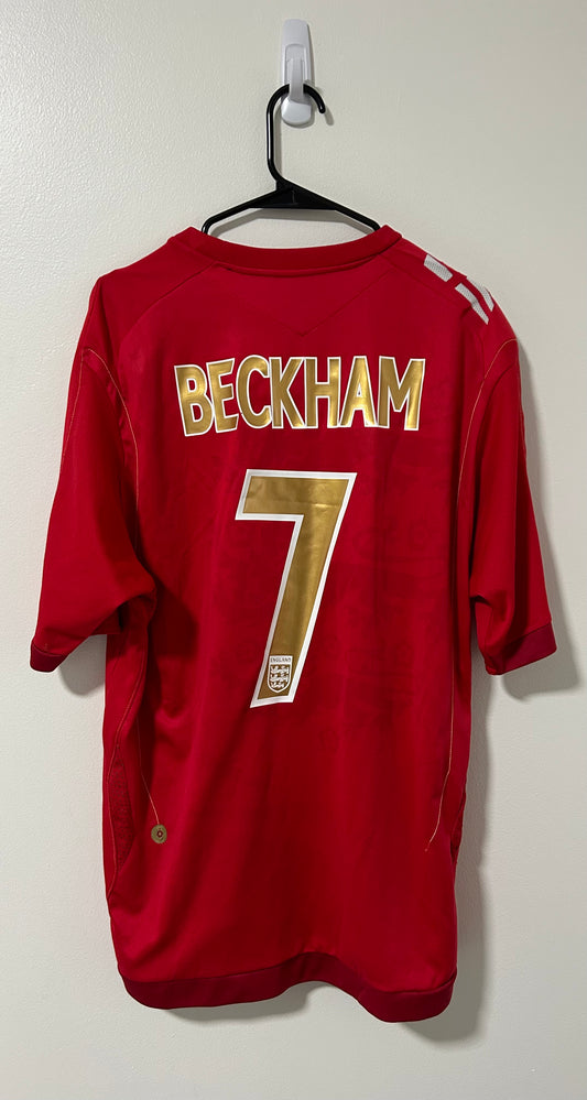 England Away FIFA World Cup Germany 2006 Beckham #7