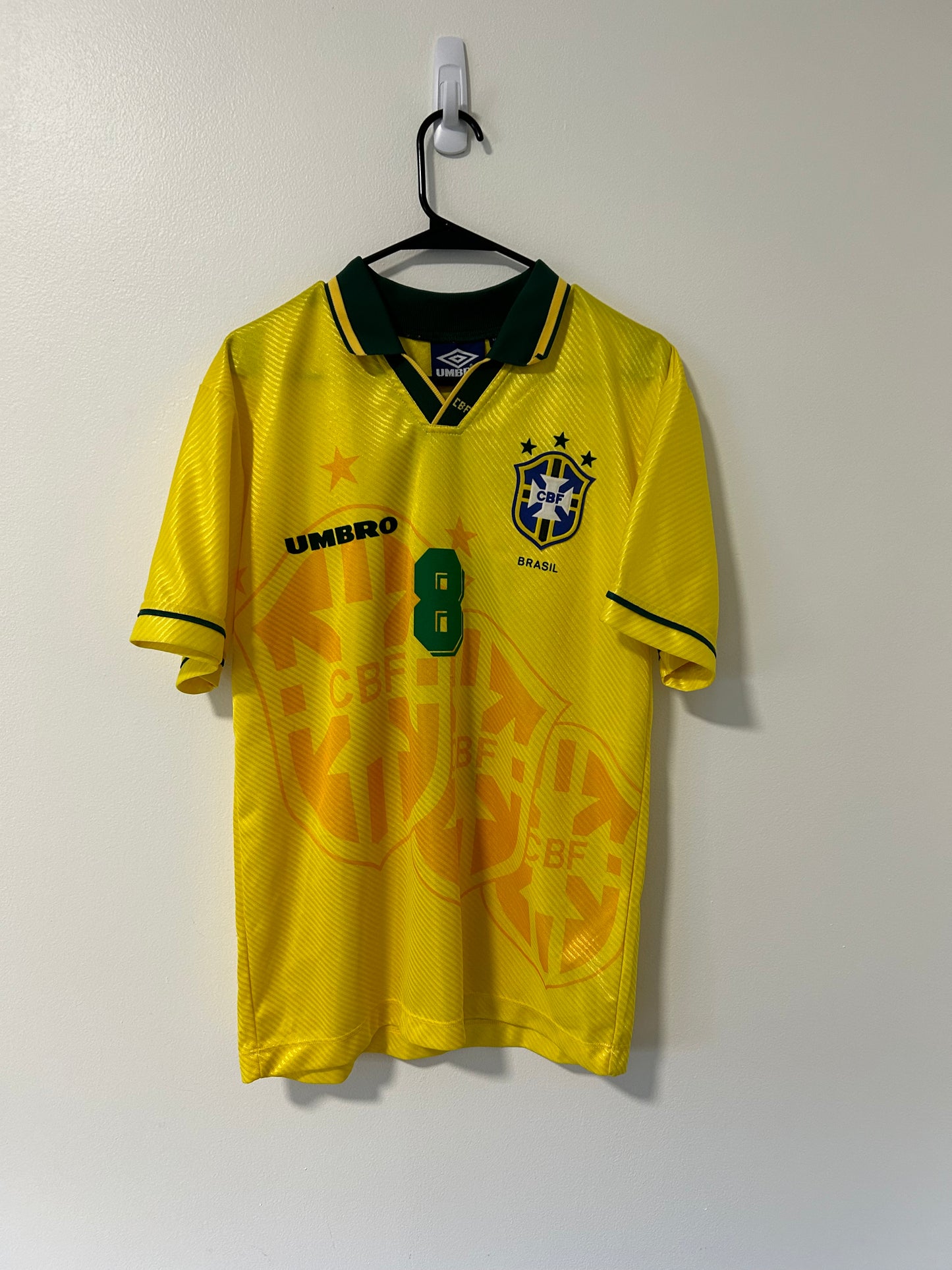 Brazil Home FIFA World Cup USA 1994 Dunga #8