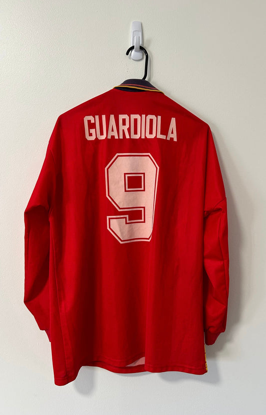 Spain Home FIFA World Cup USA 1994 Guardiola #9