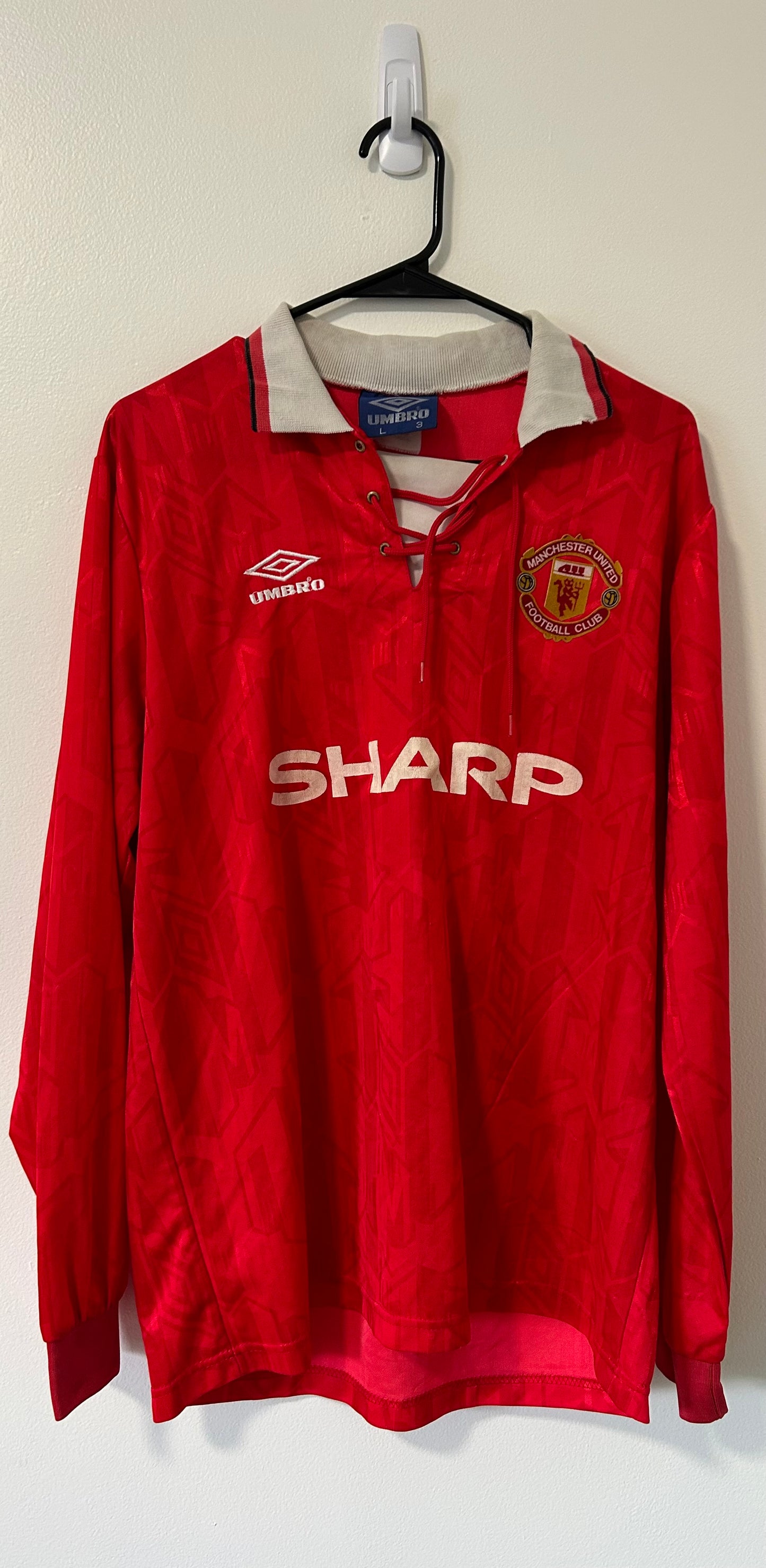 Manchester United Home 1993/94 Beckham #24