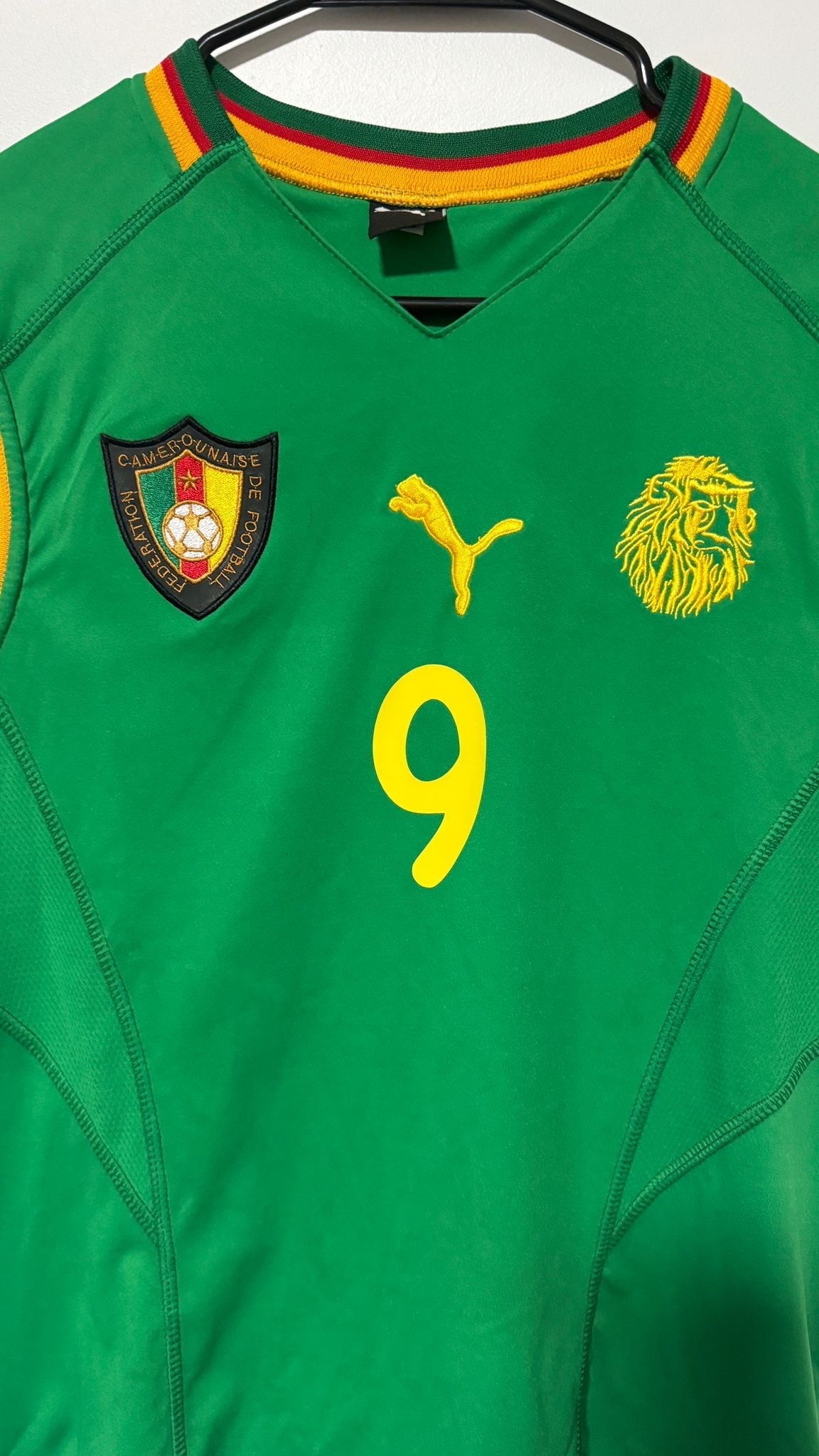 Cameroon Home 2002 Sleeveless Eto’o #9