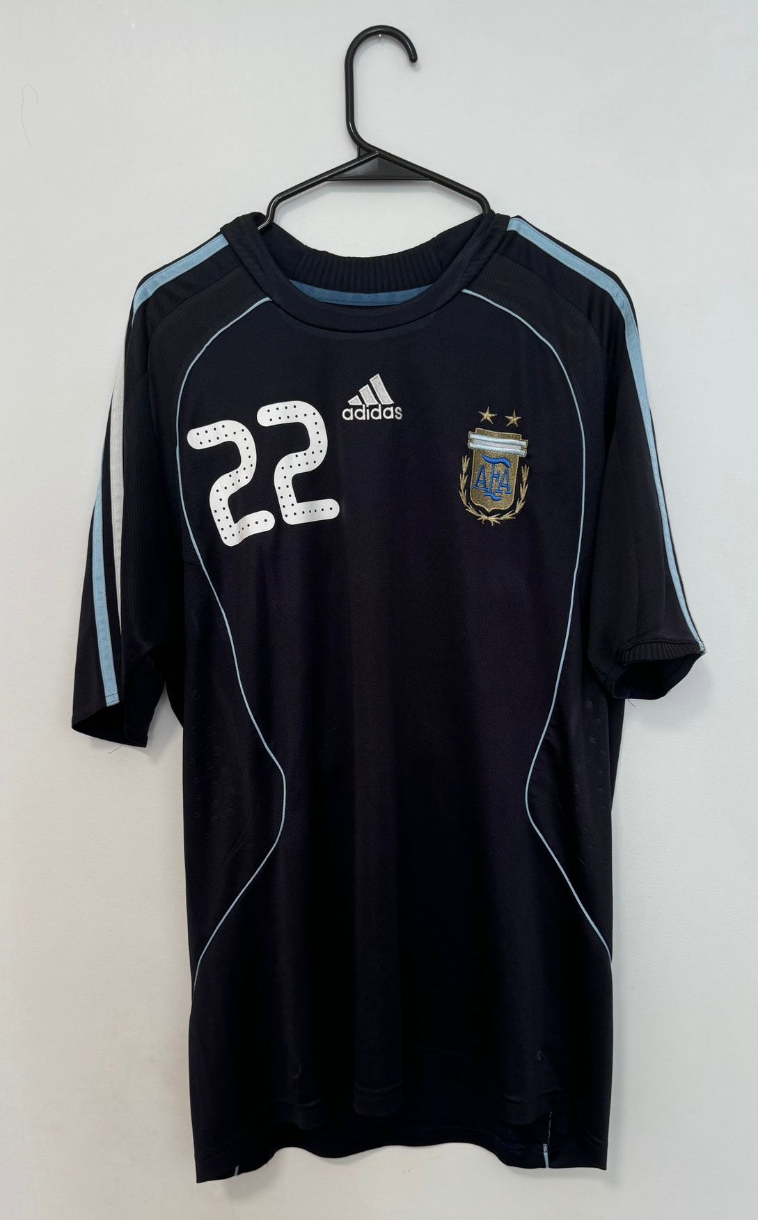 Argentina Away South Africa 2010 FIFA World Cup qualification Lavezzi #22