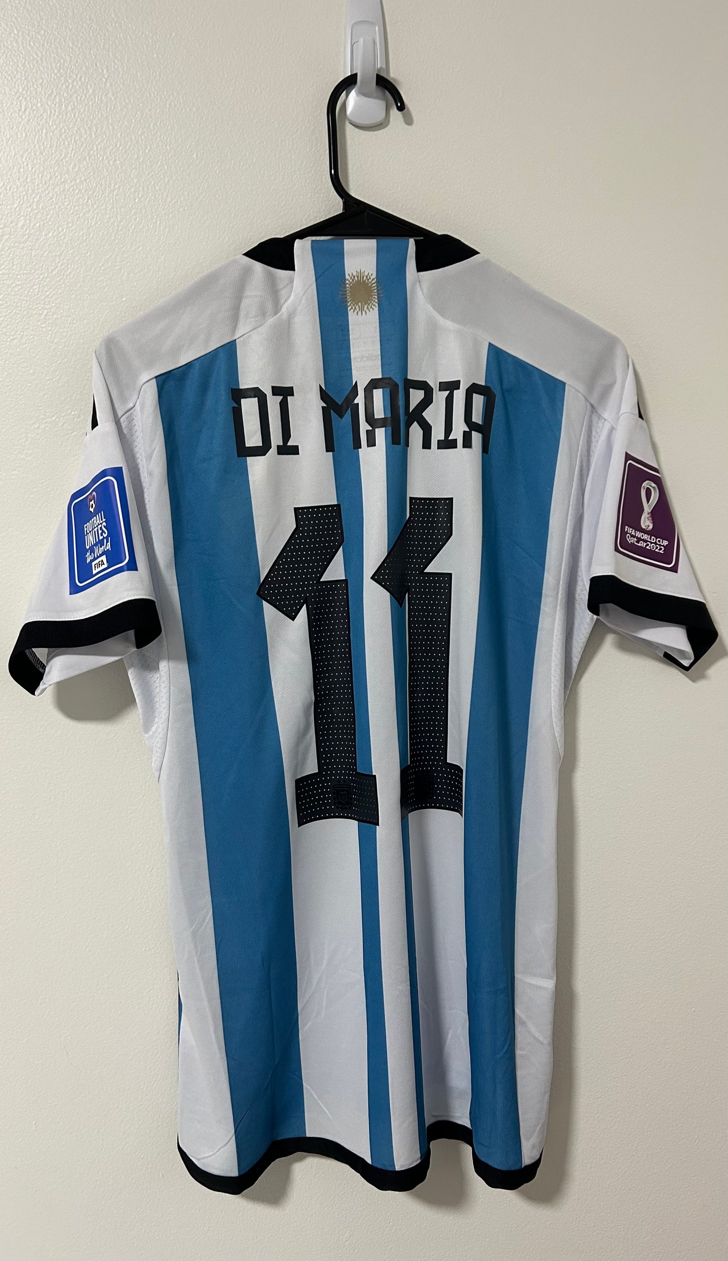 Argentina Home FIFA World Cup Qatar 2022 Di María #11