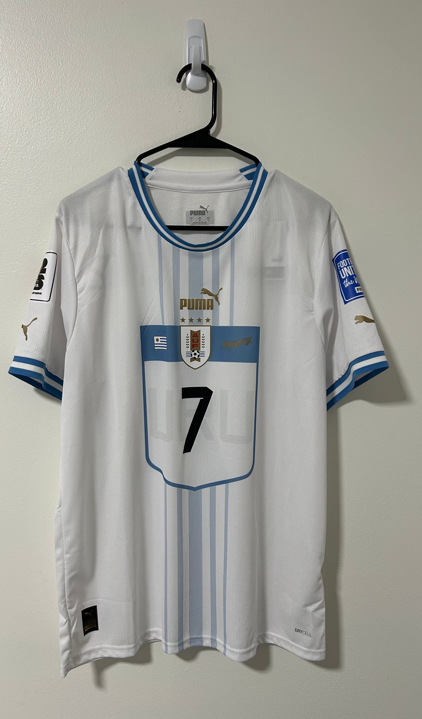 Uruguay Away Canada, Mexico and USA 2026 FIFA World Cup qualification De La Cruz #7