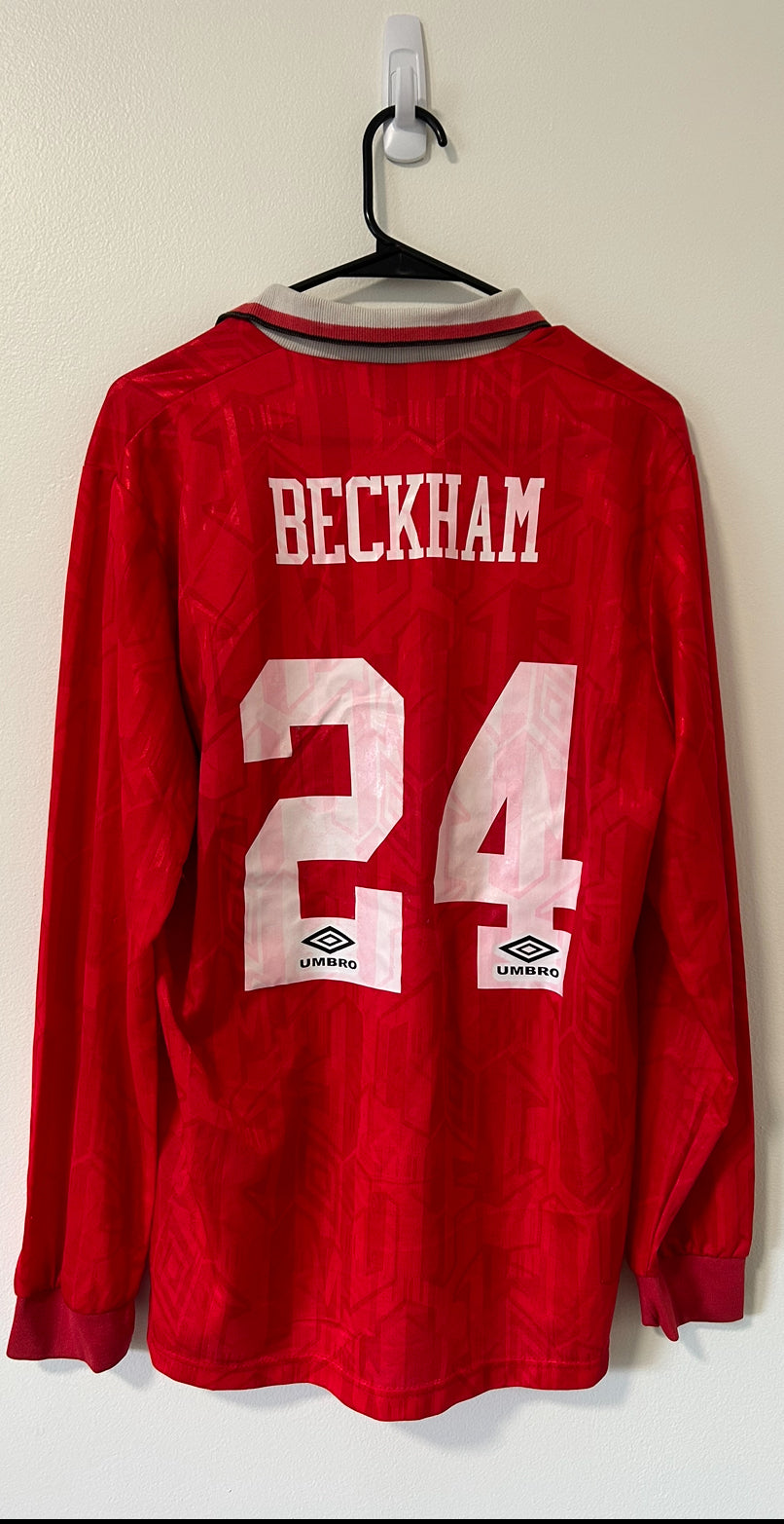 Manchester United Home 1993/94 Beckham #24