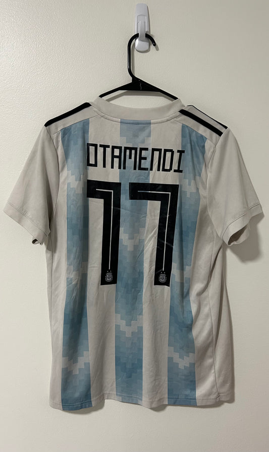 Argentina Home FIFA World Cup Russia 2018 Otamendi #17