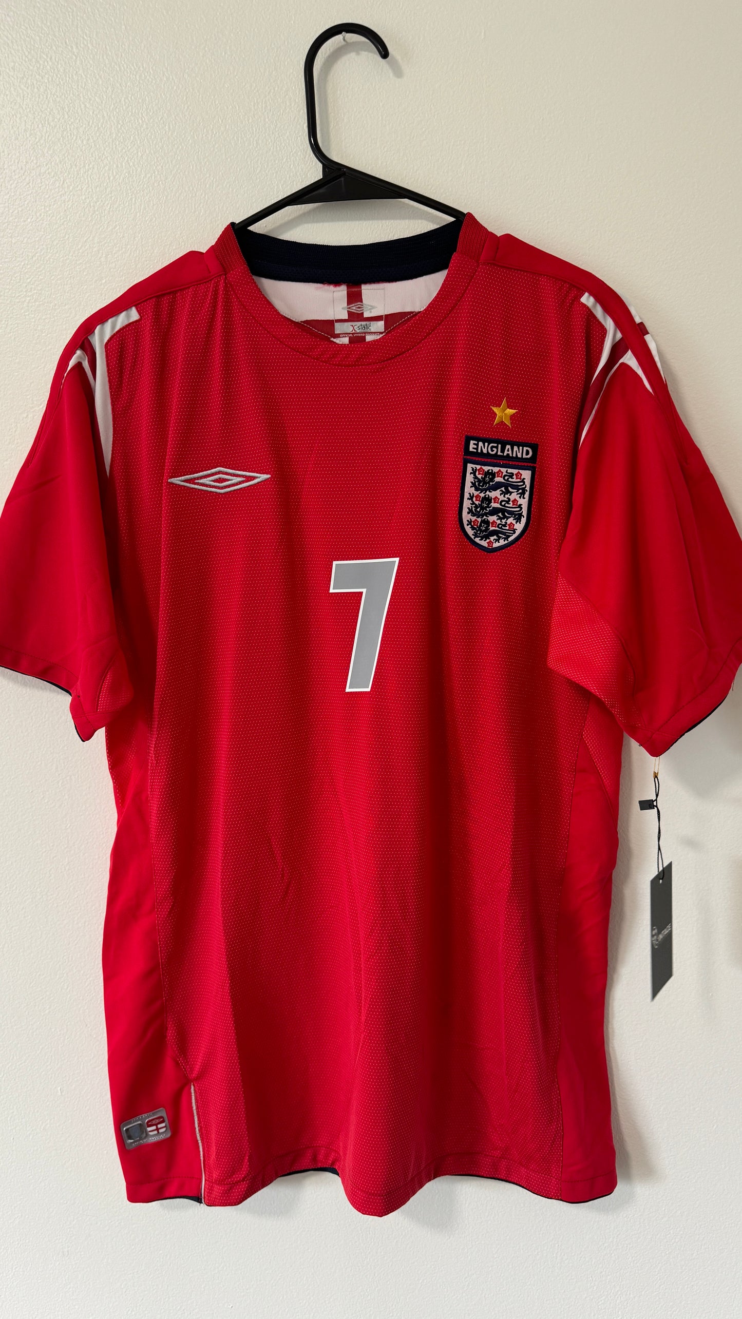 England Away Euro 2004 Beckham #7