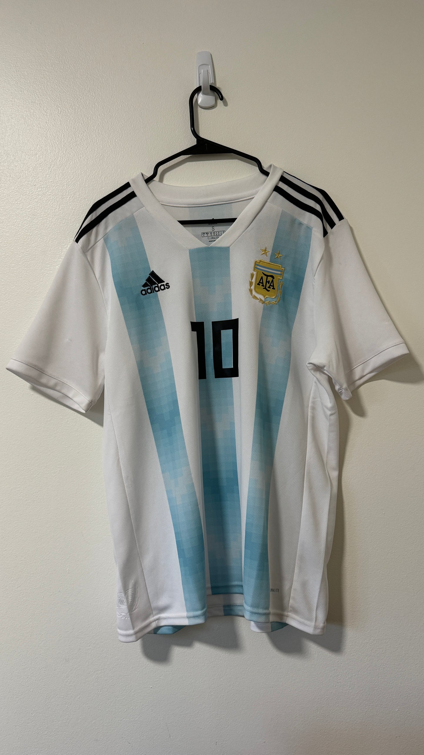Argentina Home FIFA World Cup Russia 2018 Messi #10