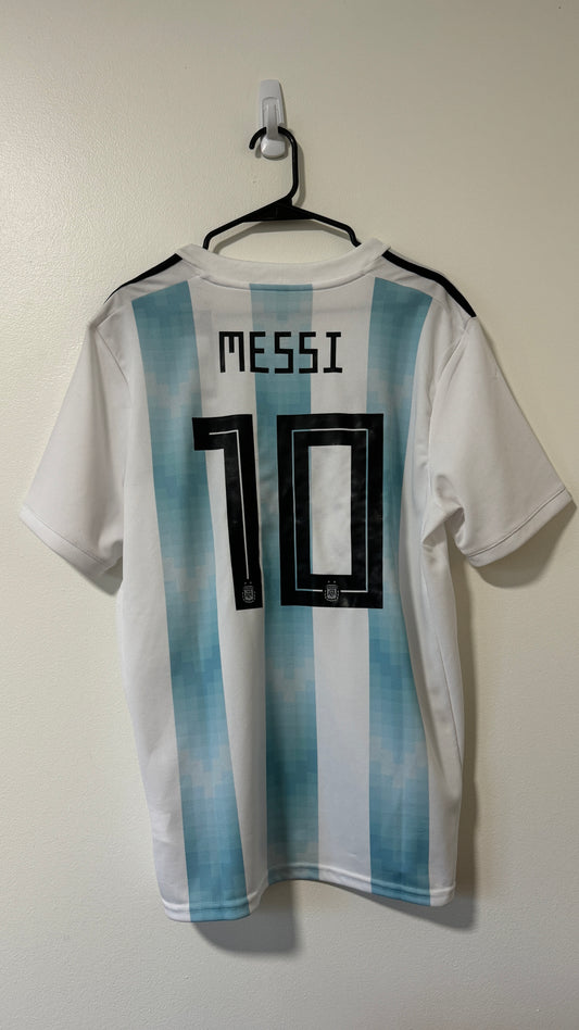 Argentina Home FIFA World Cup Russia 2018 Messi #10