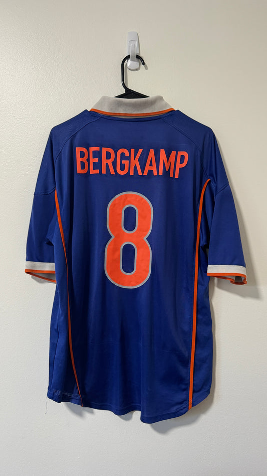 Netherlands Away FIFA World Cup France 1998 Bergkamp #8