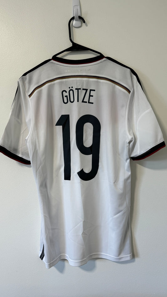 Germany Home FIFA World Cup Brazil 2014 Götze #19